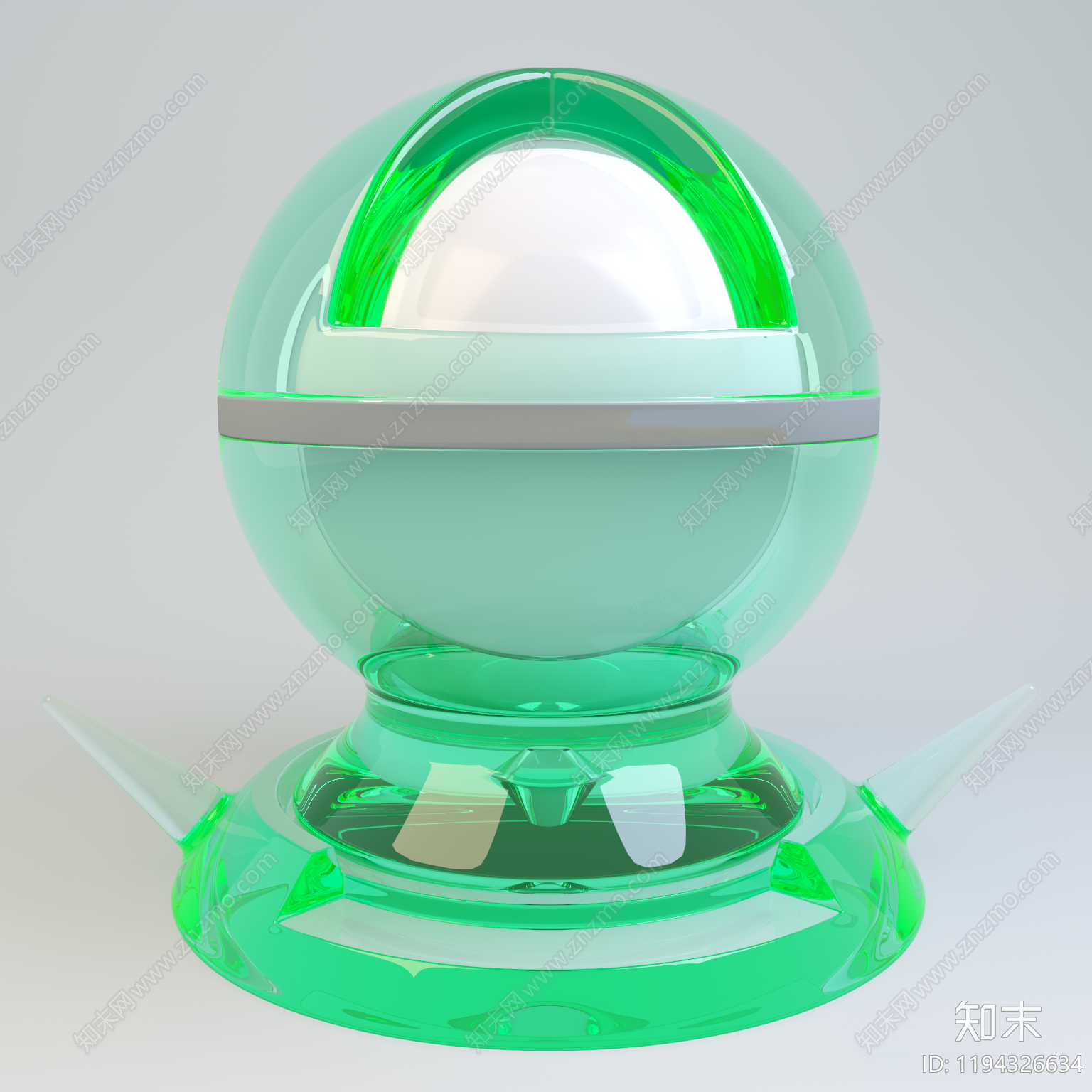 绿色可改色有机玻璃贴图下载【ID:1194326634】