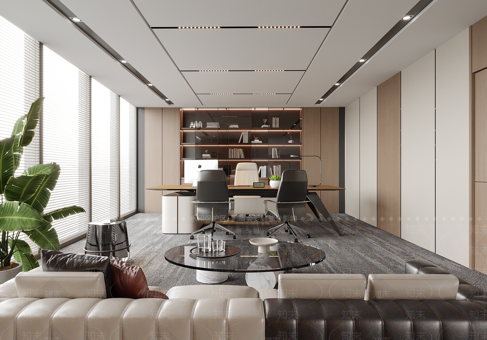 现代经理办公室SU模型下载【ID:1194354340】