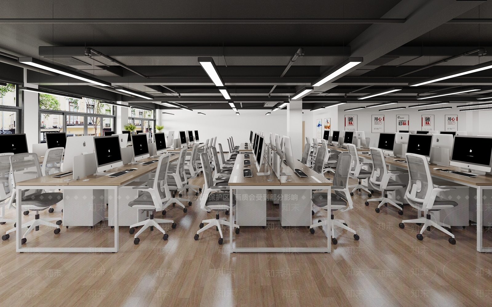 现代办公大厅3D模型下载【ID:1194332416】