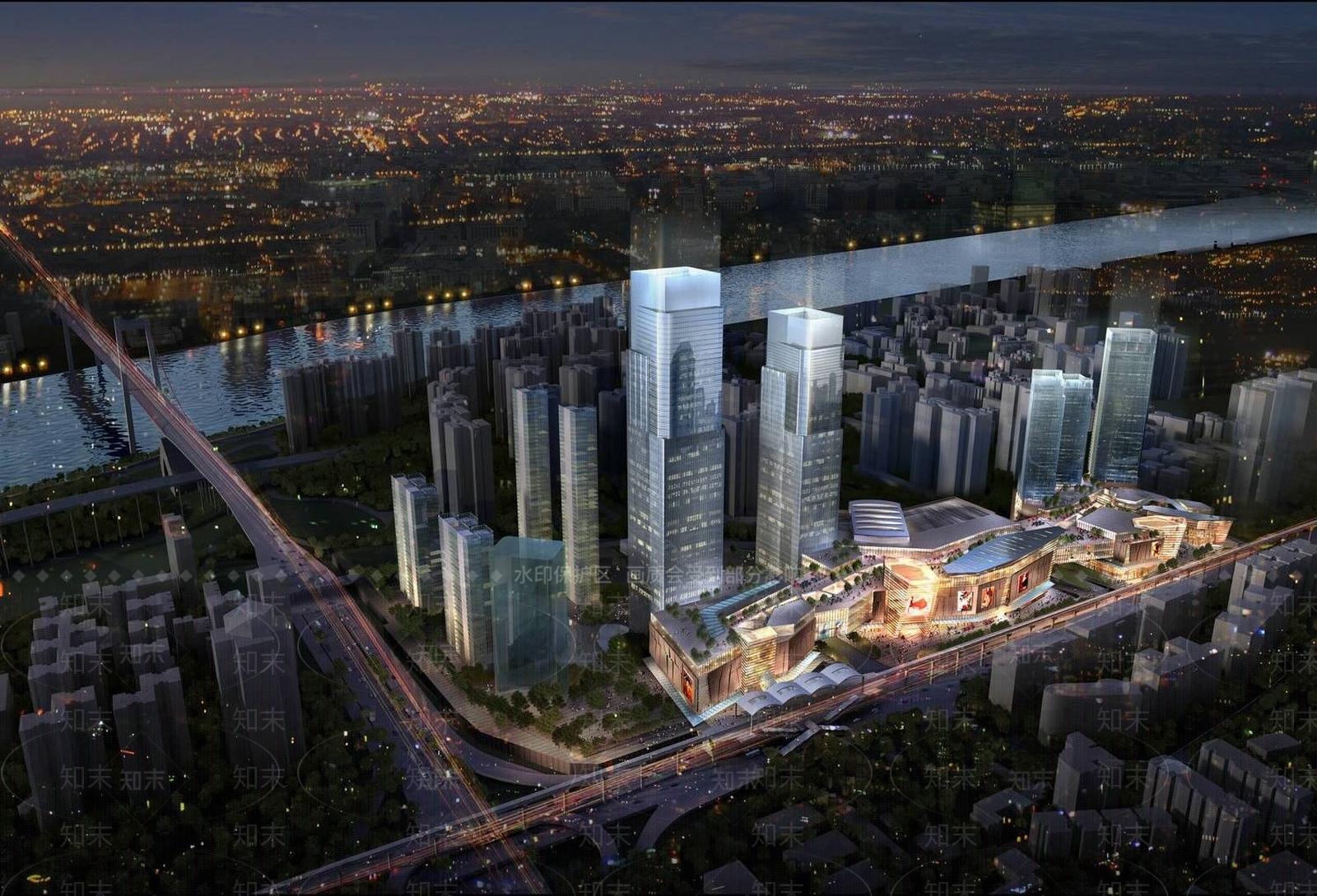 现代商场外观3D模型下载【ID:1194337157】
