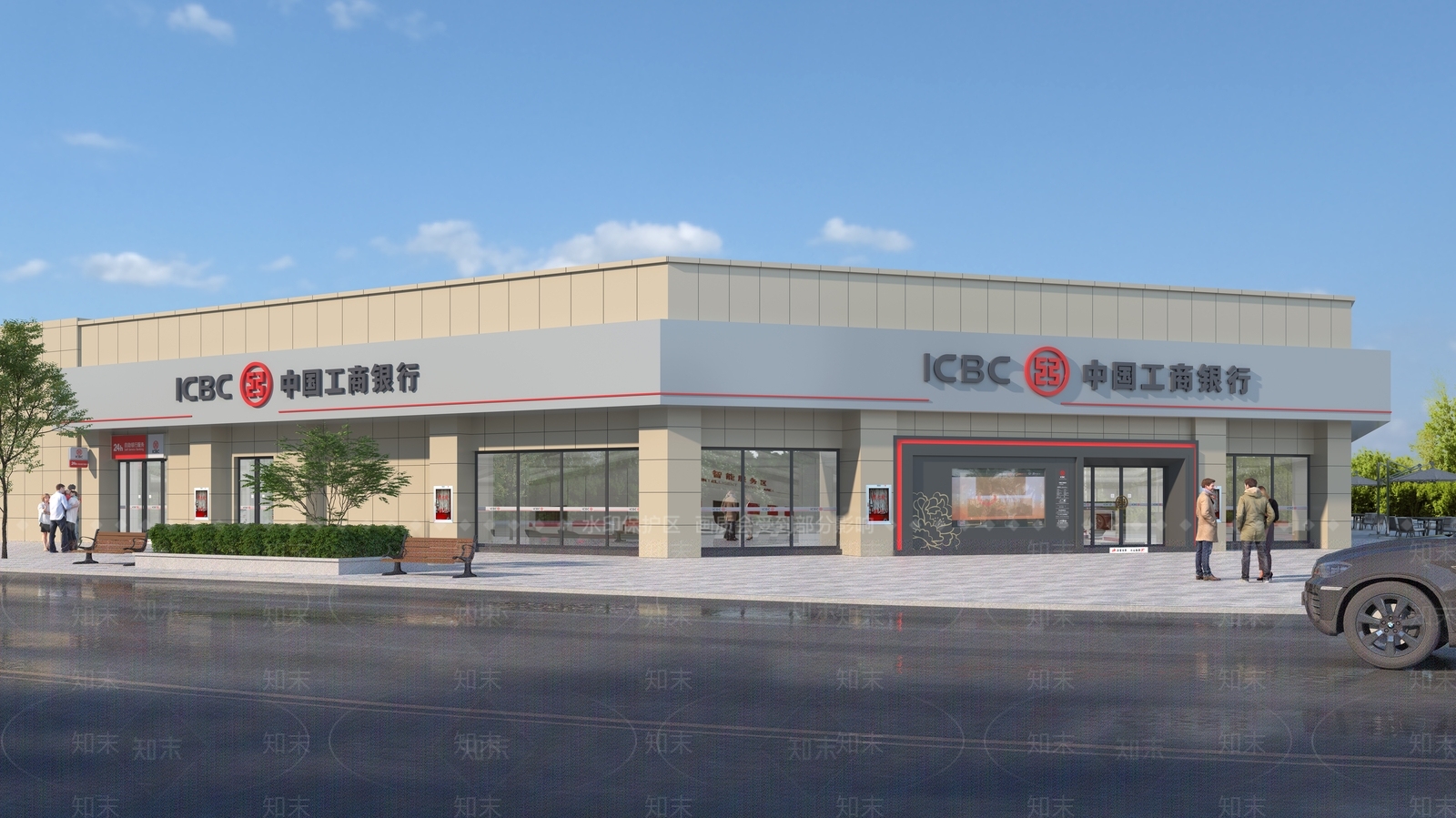 现代门头3D模型下载【ID:1194337612】
