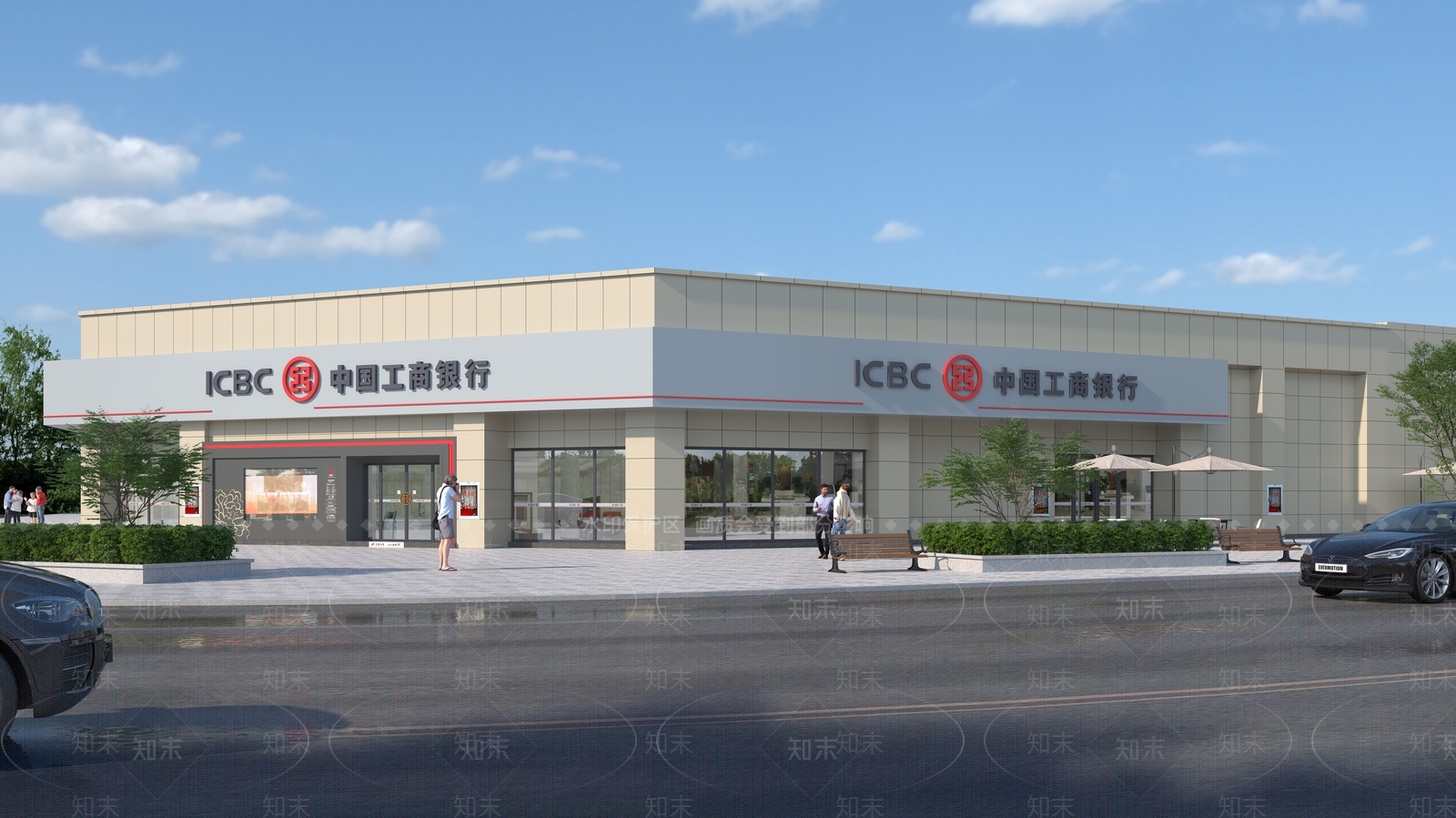 现代门头3D模型下载【ID:1194337612】