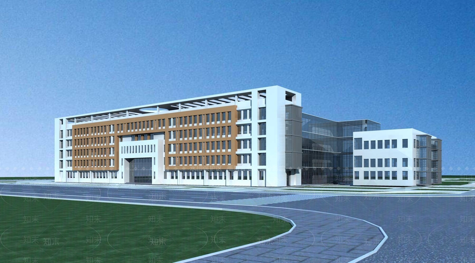 现代办公楼3D模型下载【ID:1194344459】