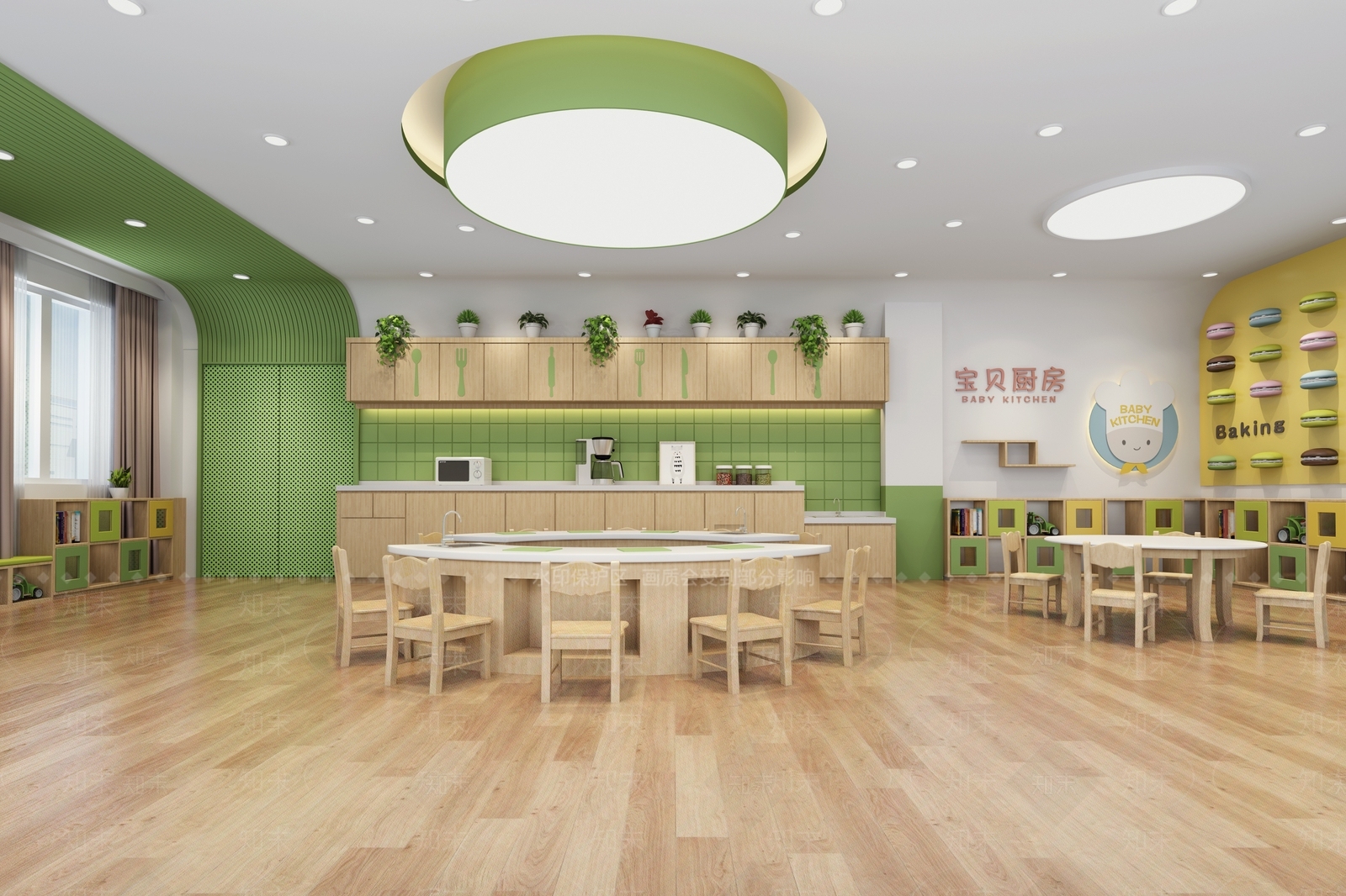 现代幼儿园3D模型下载【ID:1194346410】