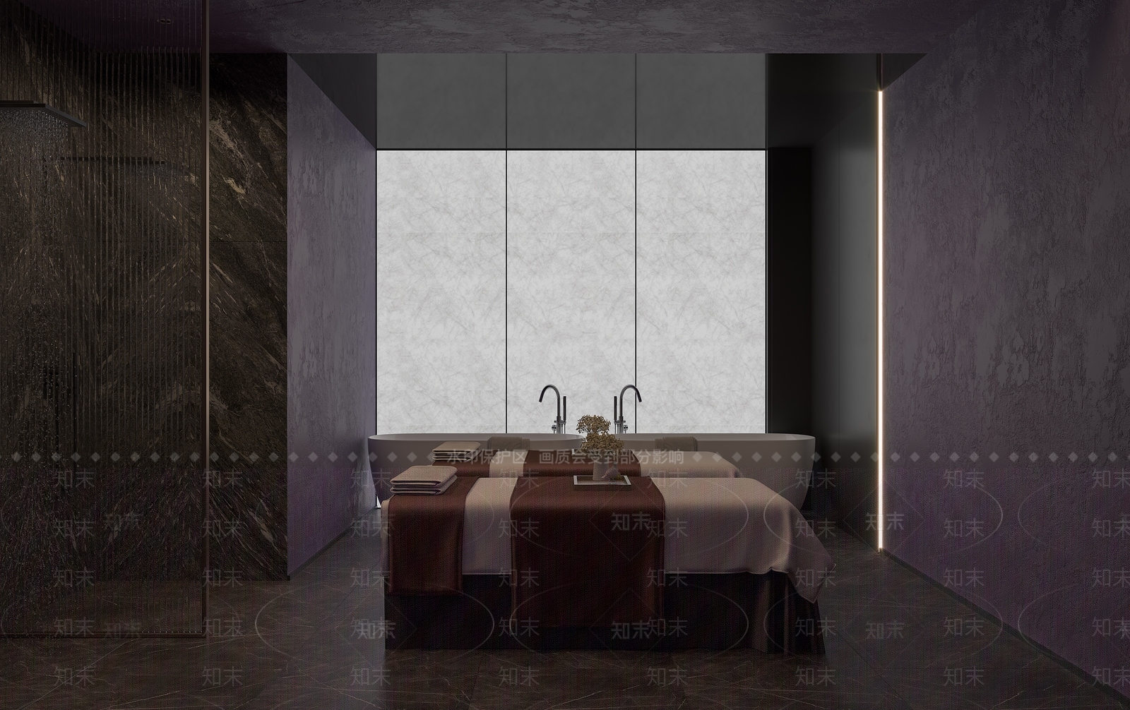 现代轻奢足浴店3D模型下载【ID:1194354565】