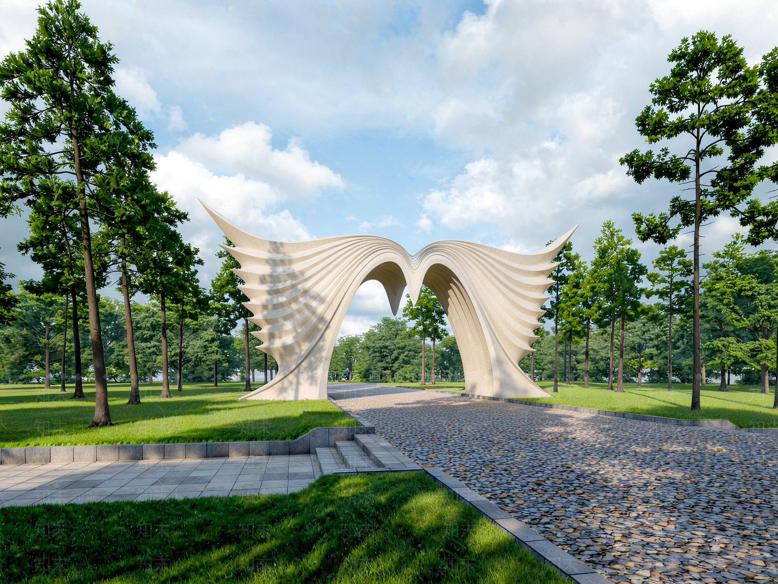 欧式雕塑小品SU模型下载【ID:1194355064】