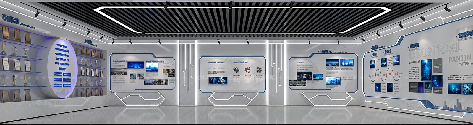 现代科技展厅3D模型下载【ID:1194354885】