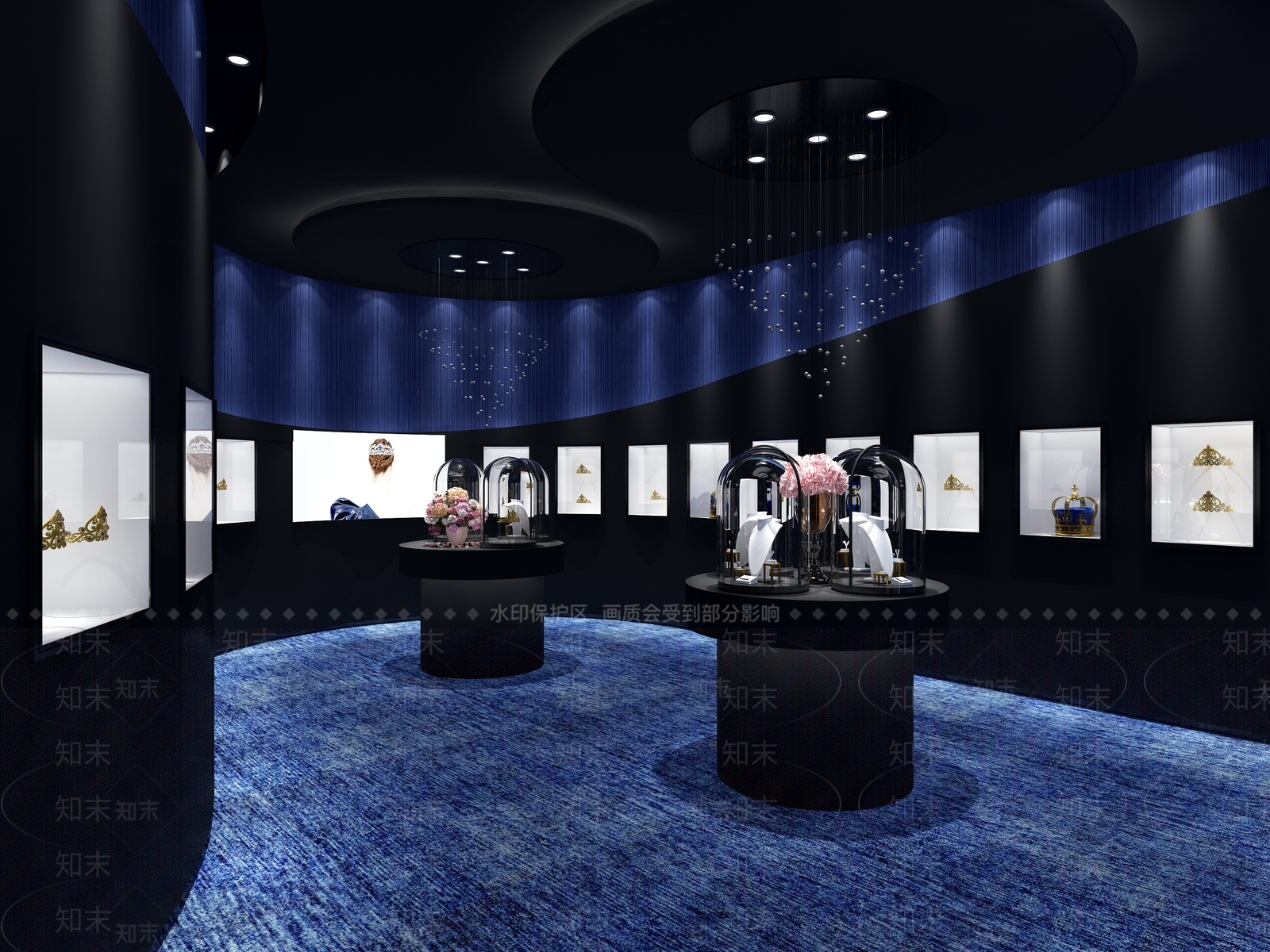 现代极简其他商业空间3D模型下载【ID:1194357871】