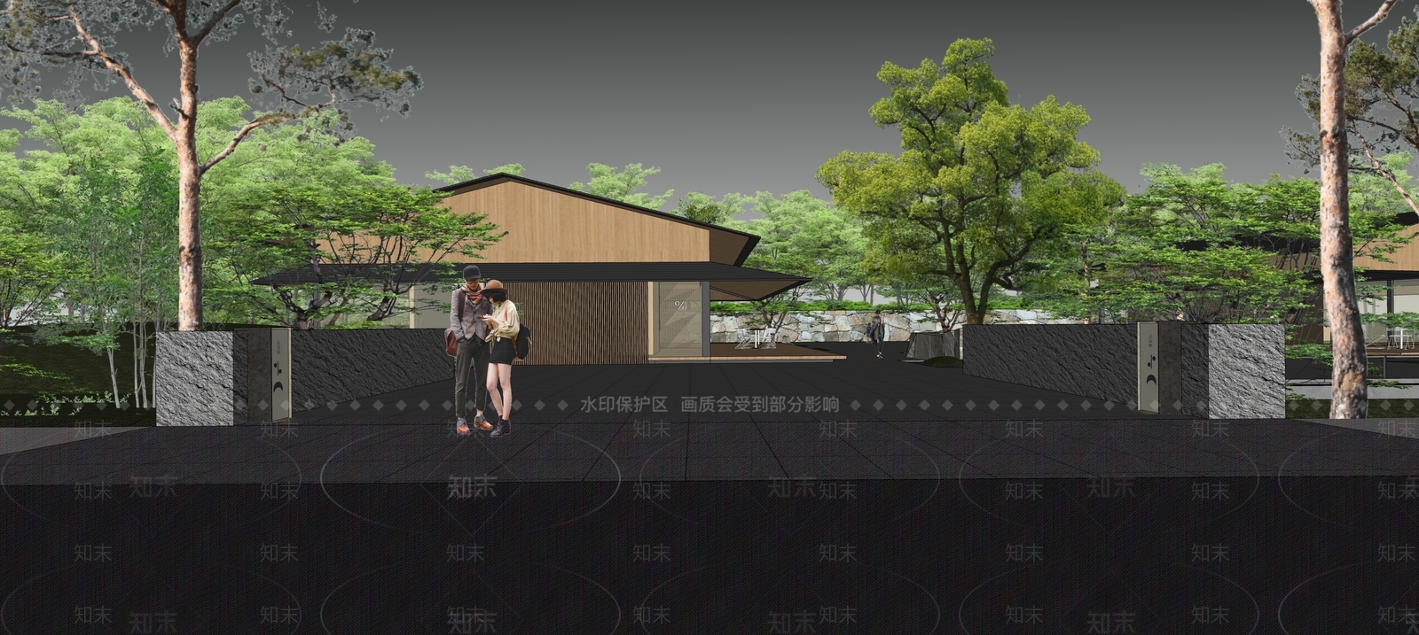 小区建筑SU模型下载【ID:1194363117】