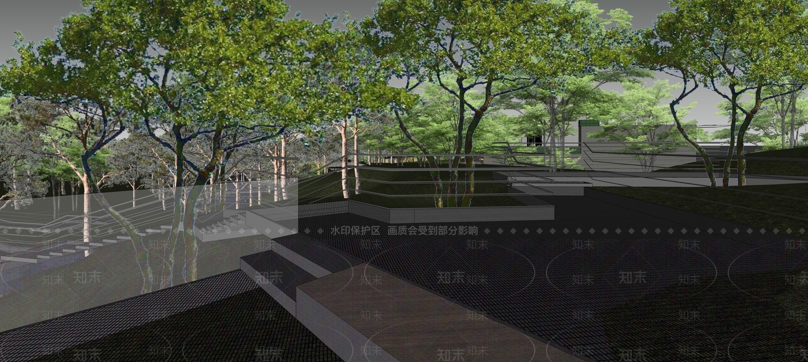 小区建筑SU模型下载【ID:1194363117】