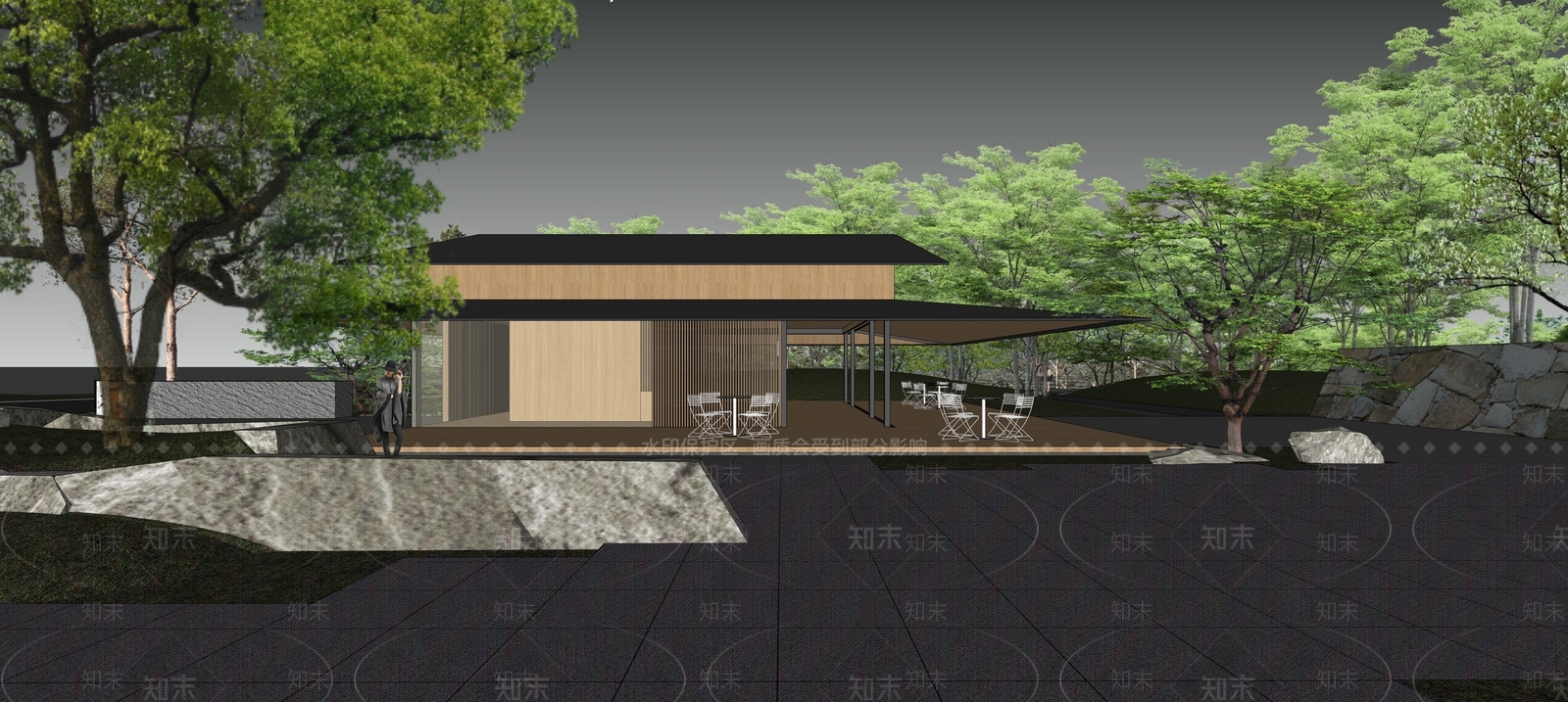 小区建筑SU模型下载【ID:1194363117】