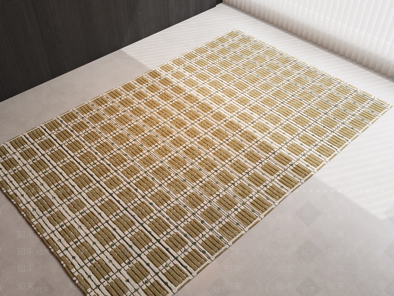 现代法式地毯3D模型下载【ID:1194358881】