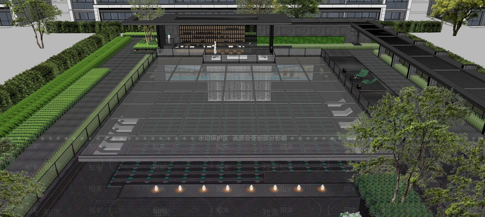 小区建筑SU模型下载【ID:1194363261】