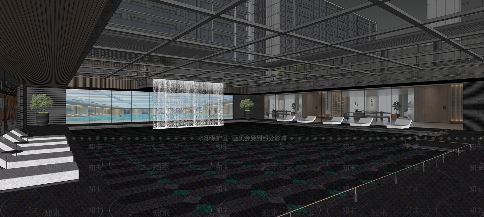 小区建筑SU模型下载【ID:1194363261】