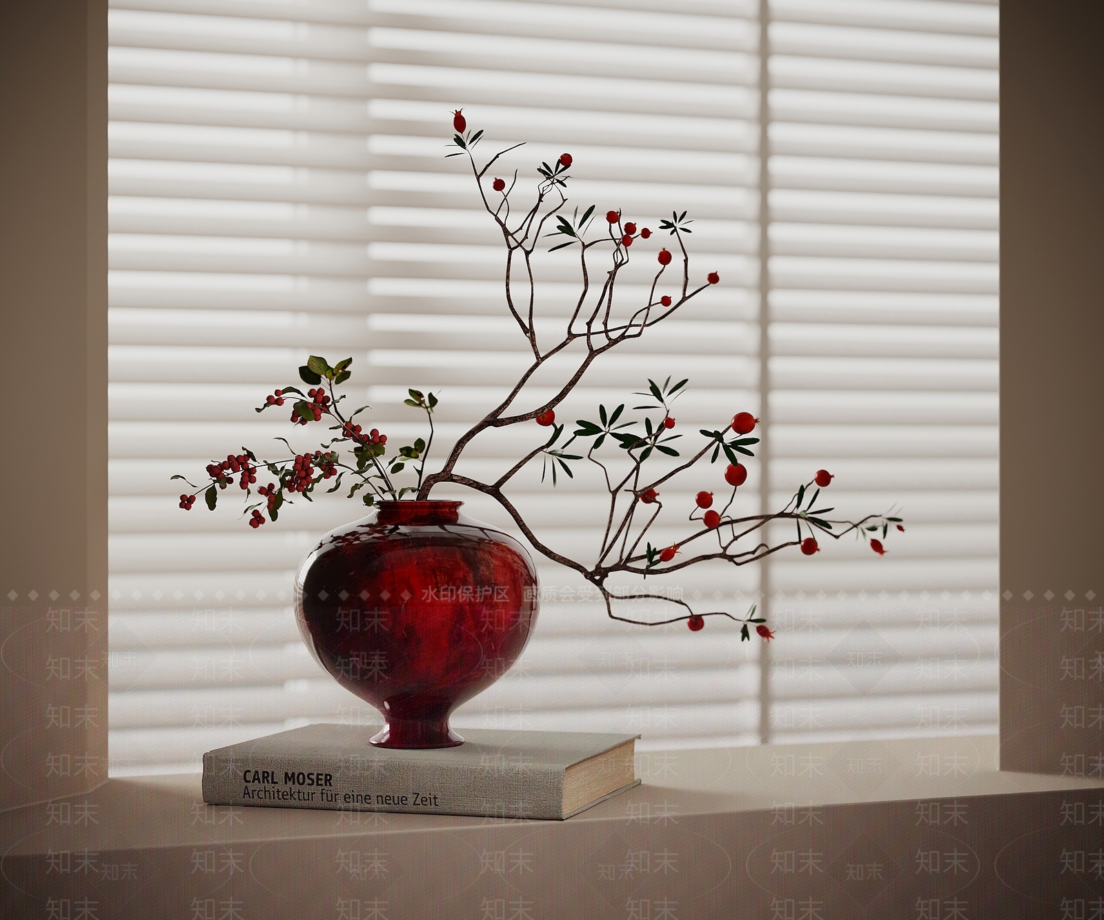 新中式花艺SU模型下载【ID:1194360323】