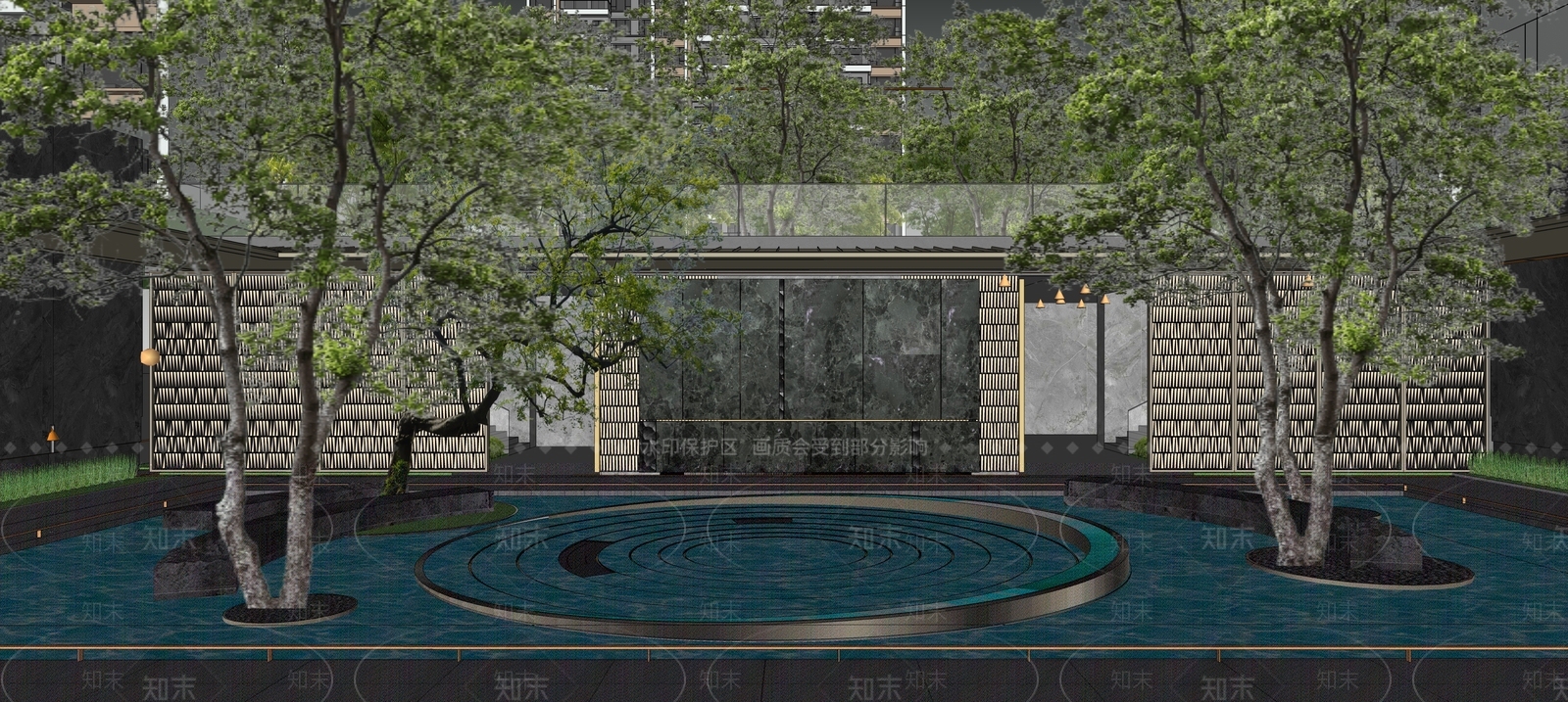 小区建筑SU模型下载【ID:1194363001】