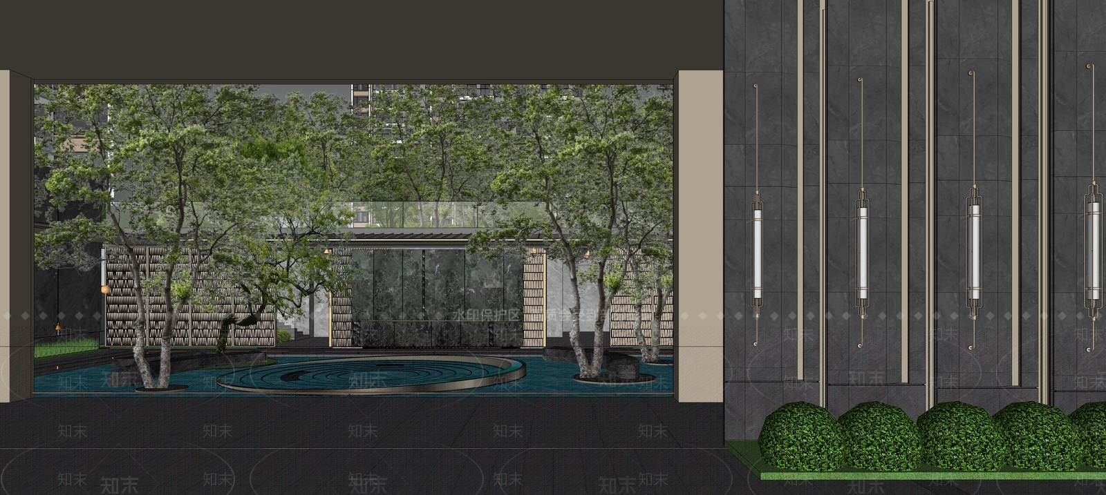 小区建筑SU模型下载【ID:1194363001】