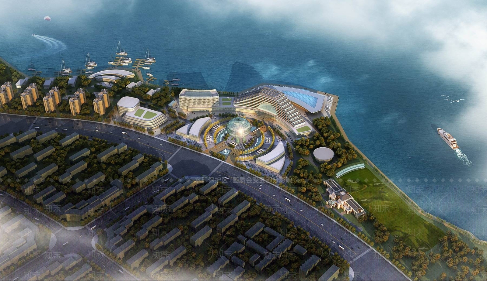 现代办公楼3D模型下载【ID:1194363564】
