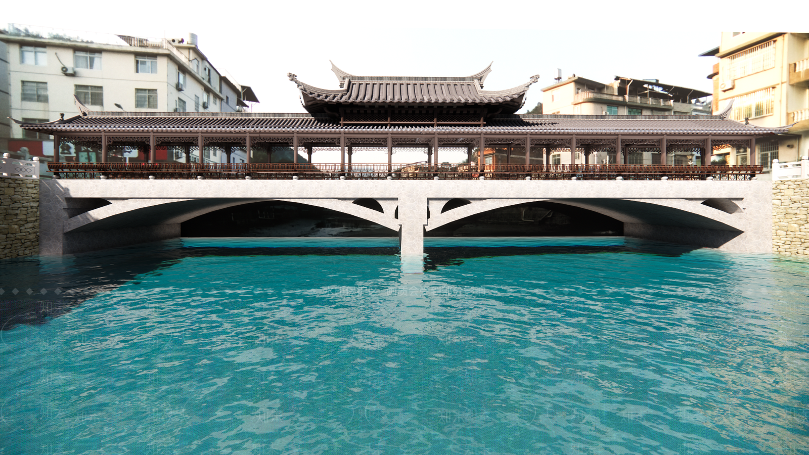 中式新中式古建筑SU模型下载【ID:1194947930】