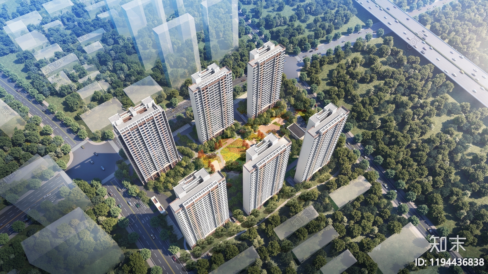 现代住宅楼建筑施工图下载【ID:1194436838】