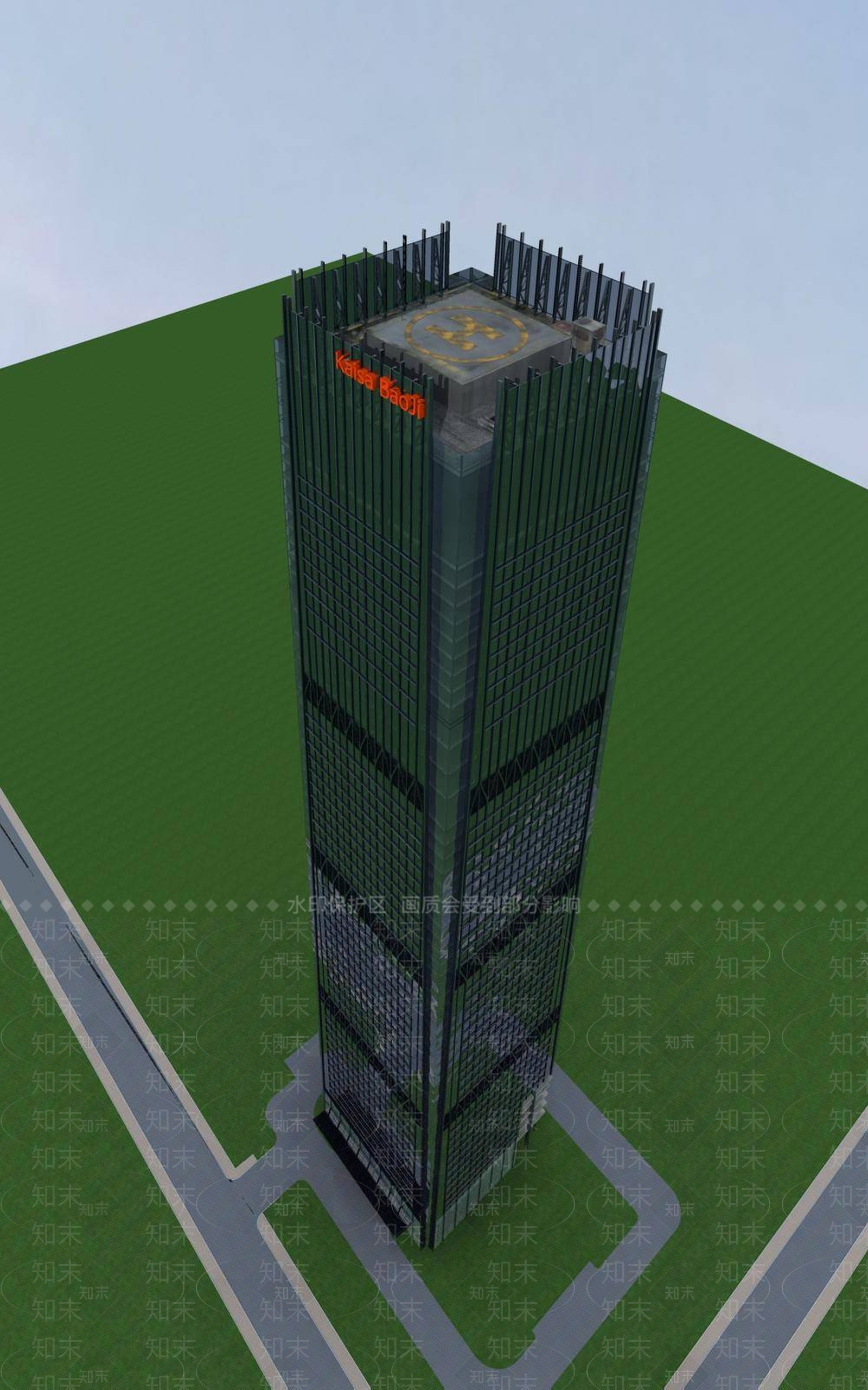 现代办公楼3D模型下载【ID:1194365359】