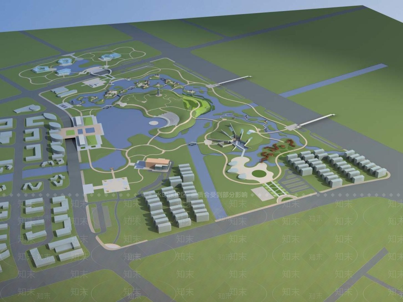 现代公园3D模型下载【ID:1194366641】