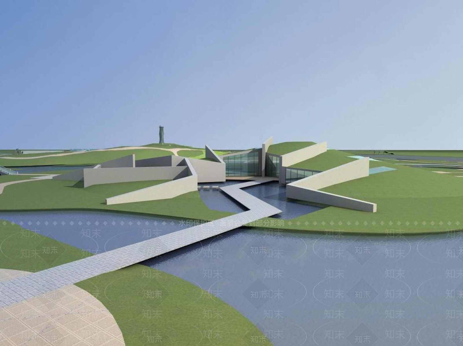 现代公园3D模型下载【ID:1194366641】