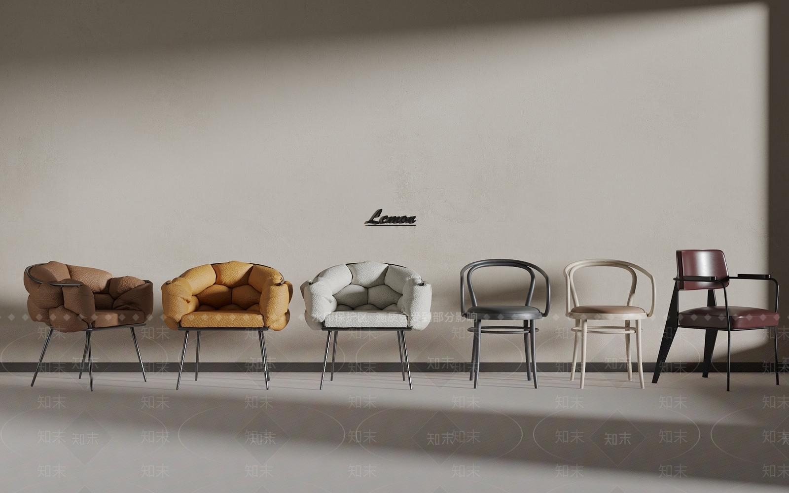 现代休闲椅3D模型下载【ID:1194367116】