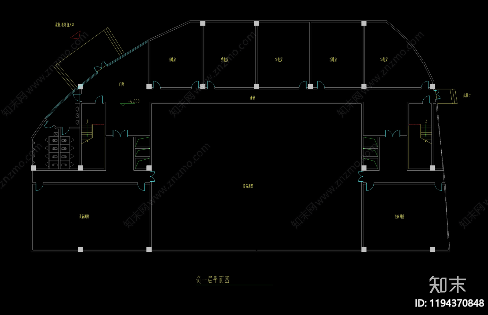 现代新中式学校建筑cad施工图下载【ID:1194370848】