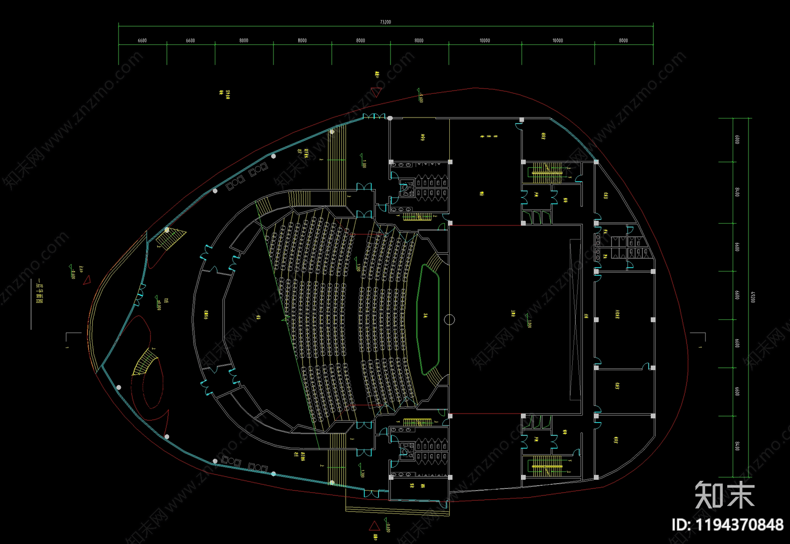 现代新中式学校建筑施工图下载【ID:1194370848】