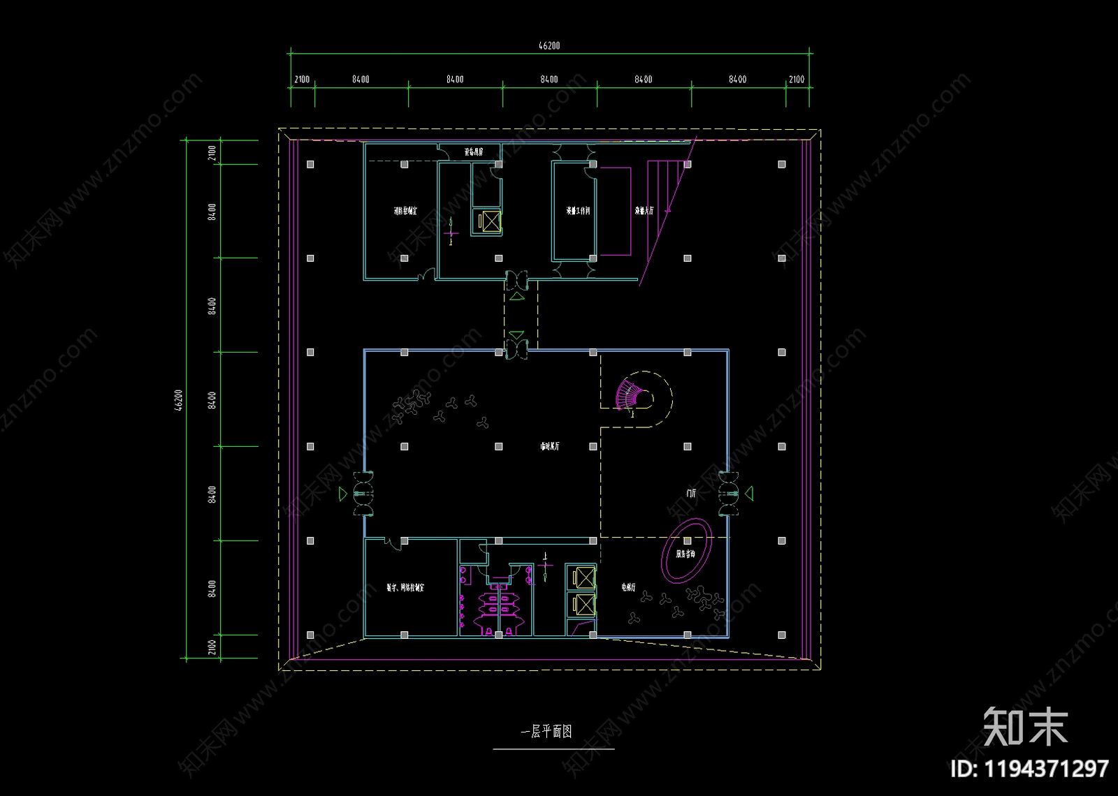 现代新中式其他公共建筑cad施工图下载【ID:1194371297】