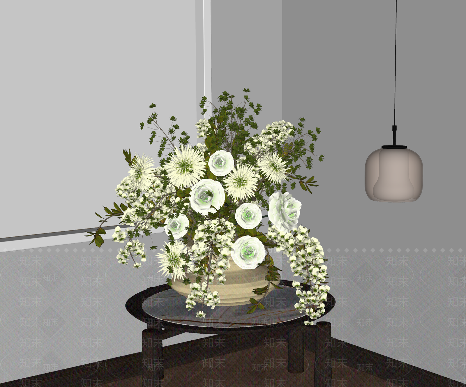 现代花瓶SU模型下载【ID:1194373520】