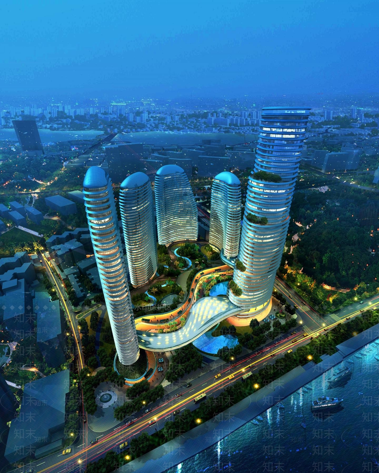 现代商场外观3D模型下载【ID:1194373566】