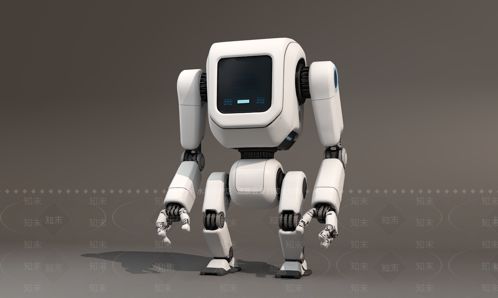 现代智能导购机器人3D模型下载【ID:1194376090】