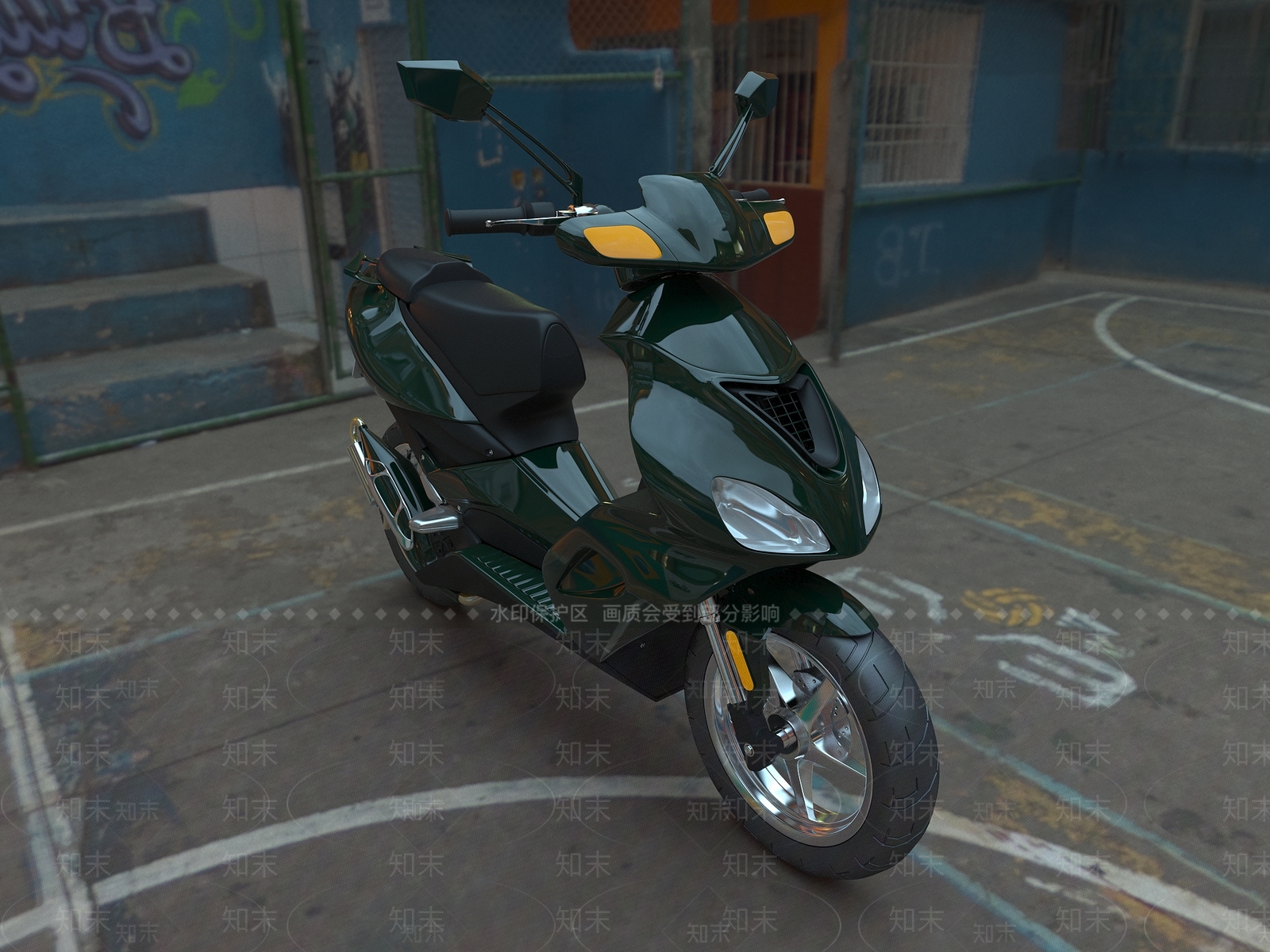 摩托车3D模型下载【ID:1194377162】