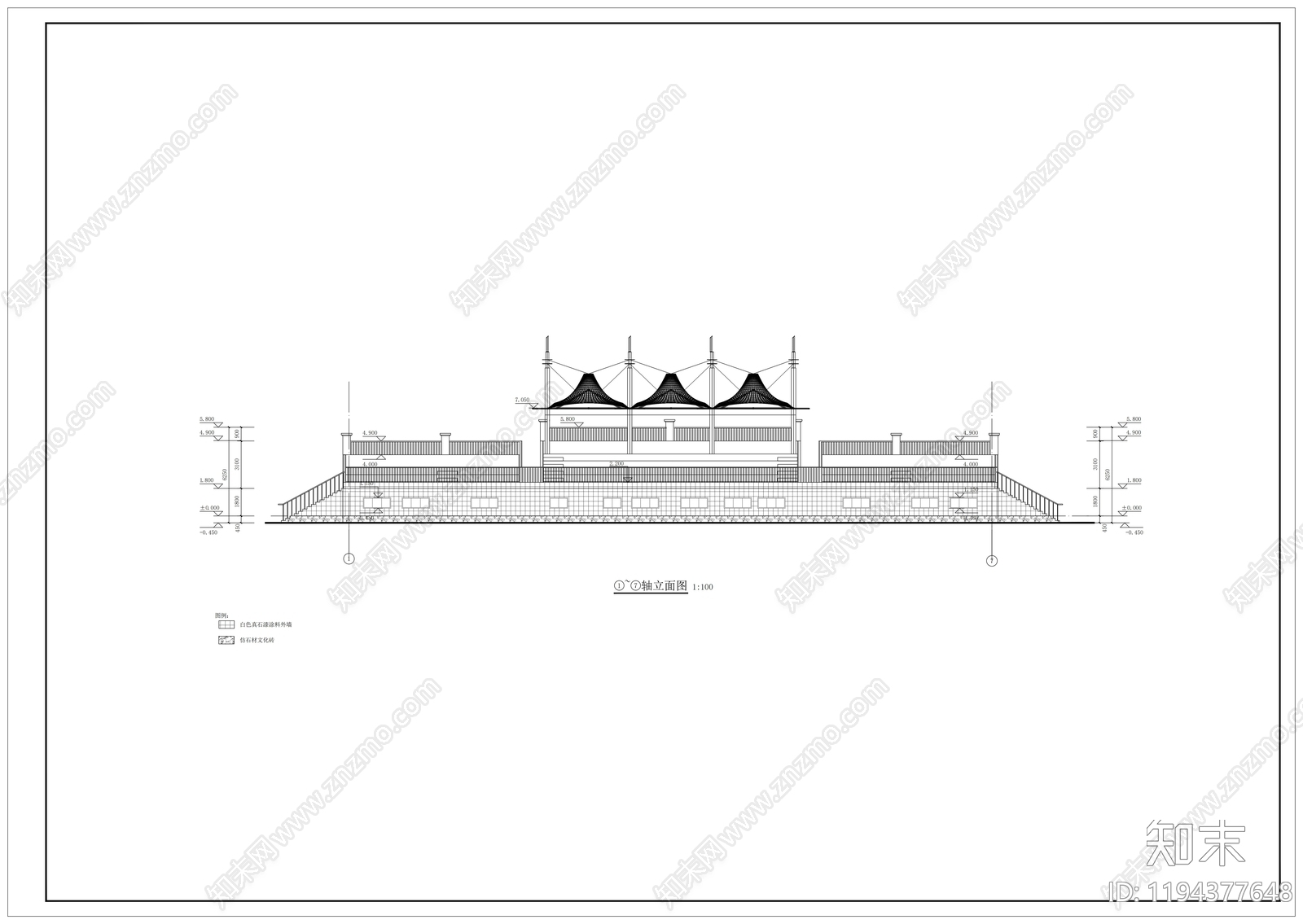 现代学校建筑cad施工图下载【ID:1194377648】
