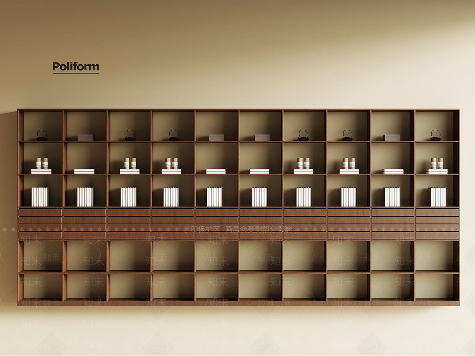 中古博古架SU模型下载【ID:1194380339】