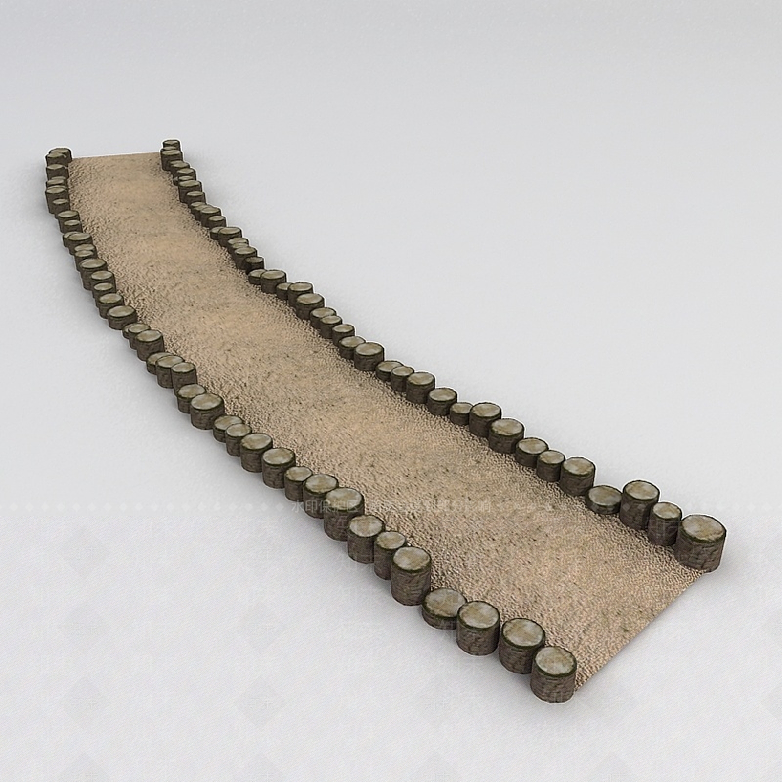 现代园林小品3D模型下载【ID:1194386996】
