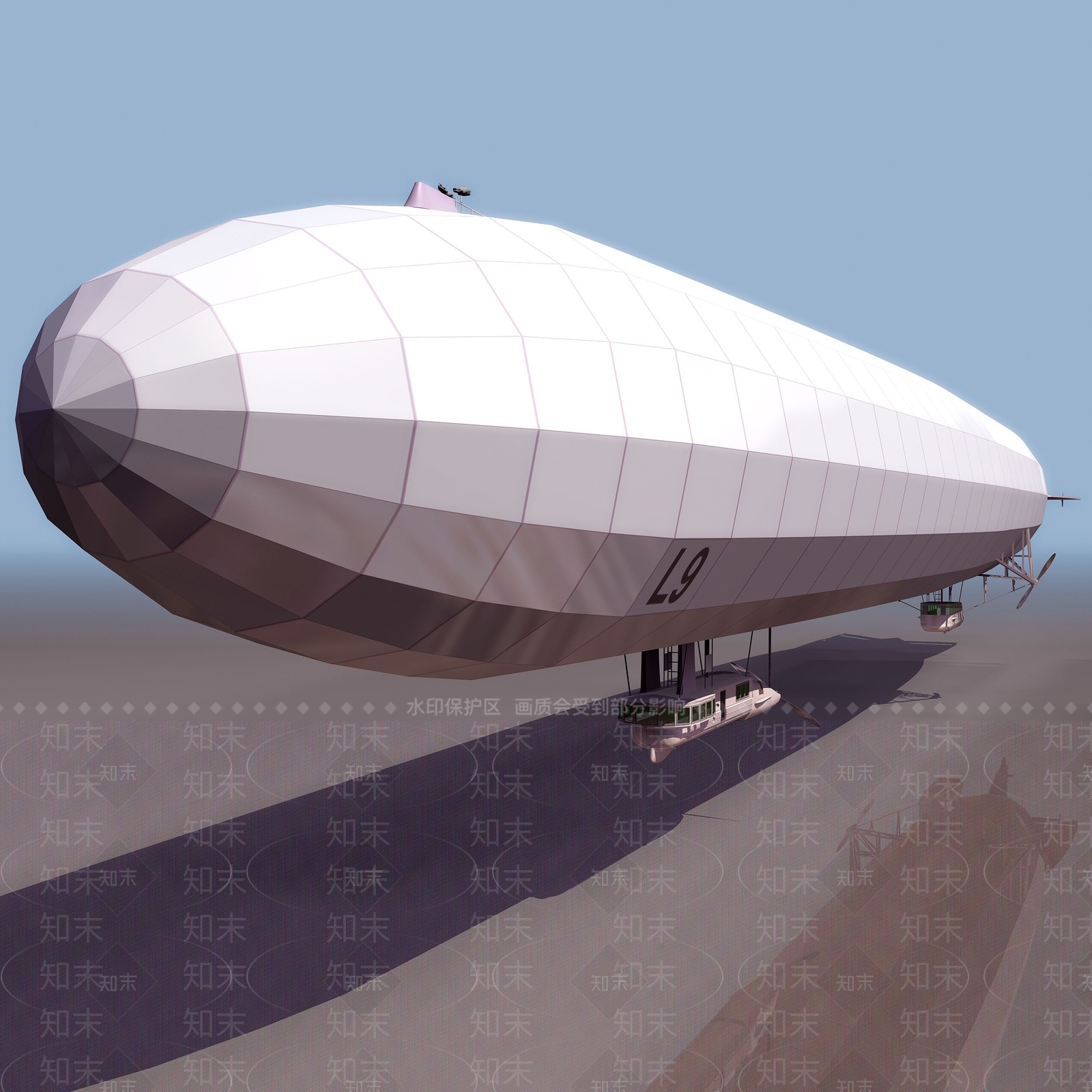 现代ZEPPEL飞船3D模型下载【ID:1194388208】