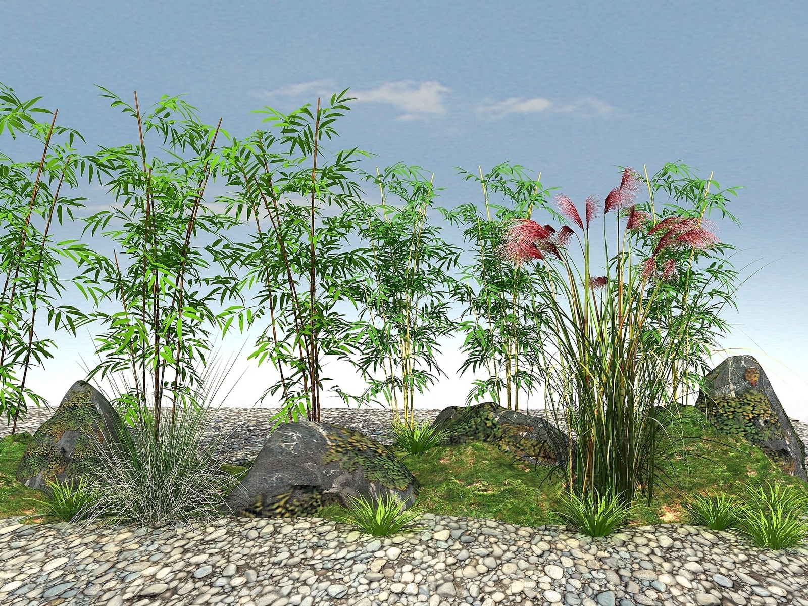 现代竹子3D模型下载【ID:1194389895】