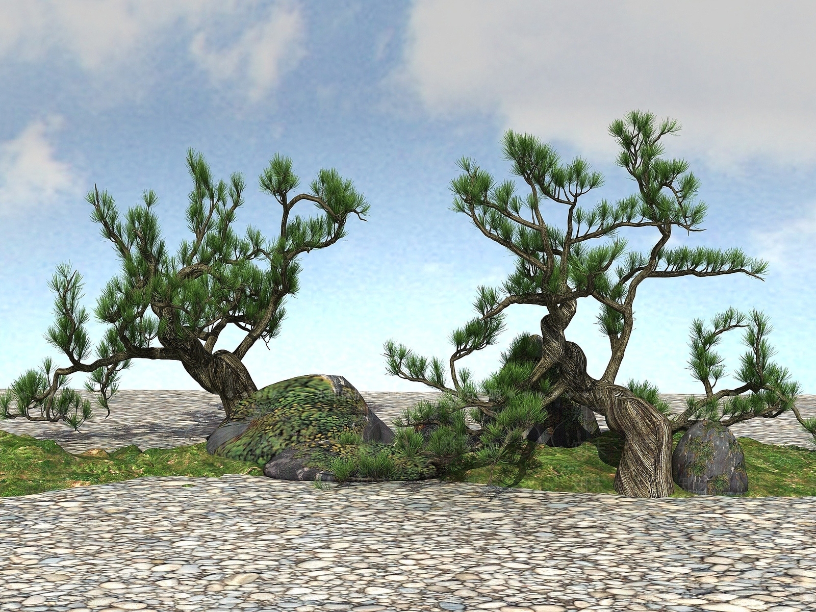 现代景观树3D模型下载【ID:1194391830】