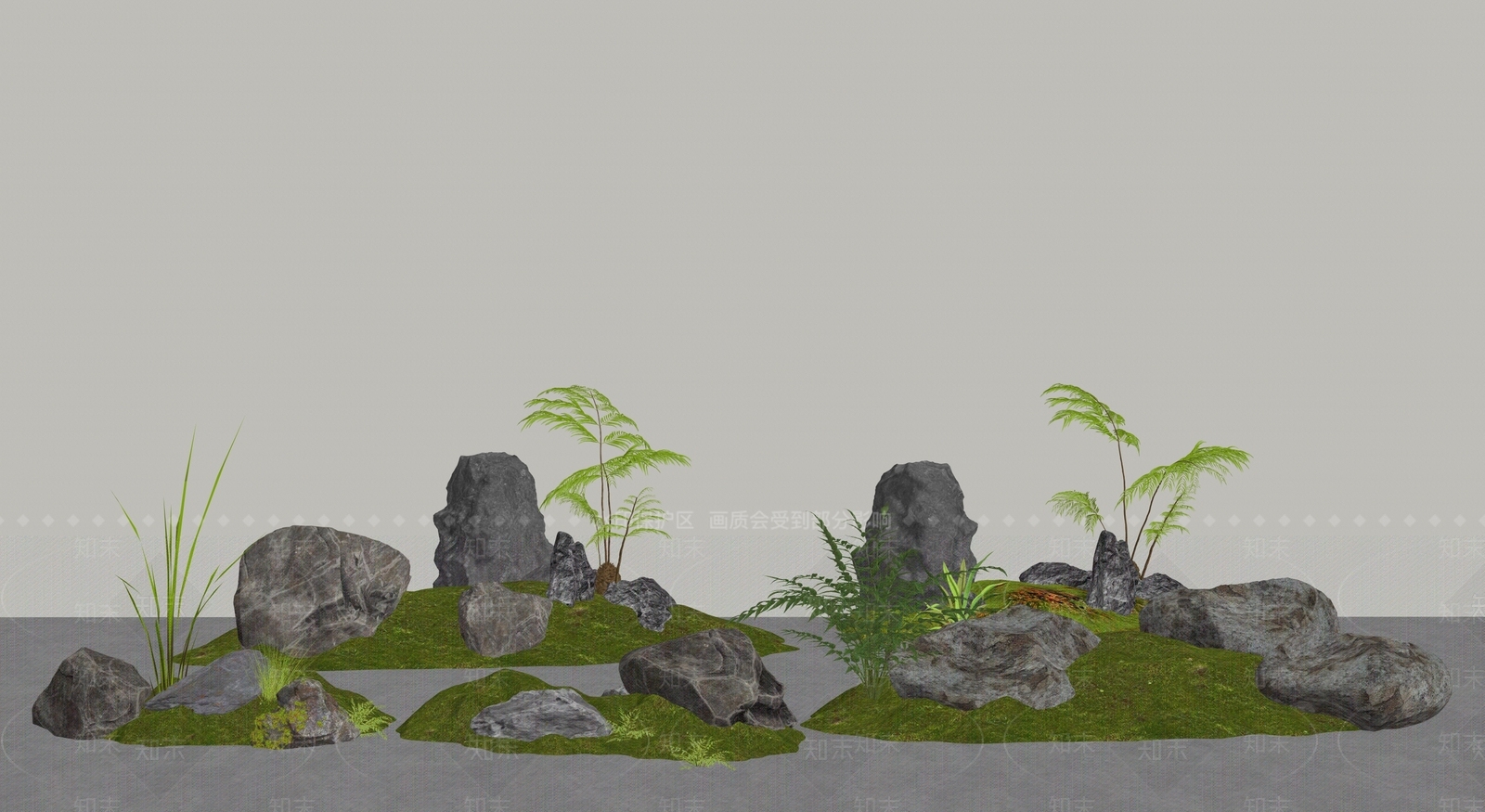 现代石头SU模型下载【ID:1194393925】