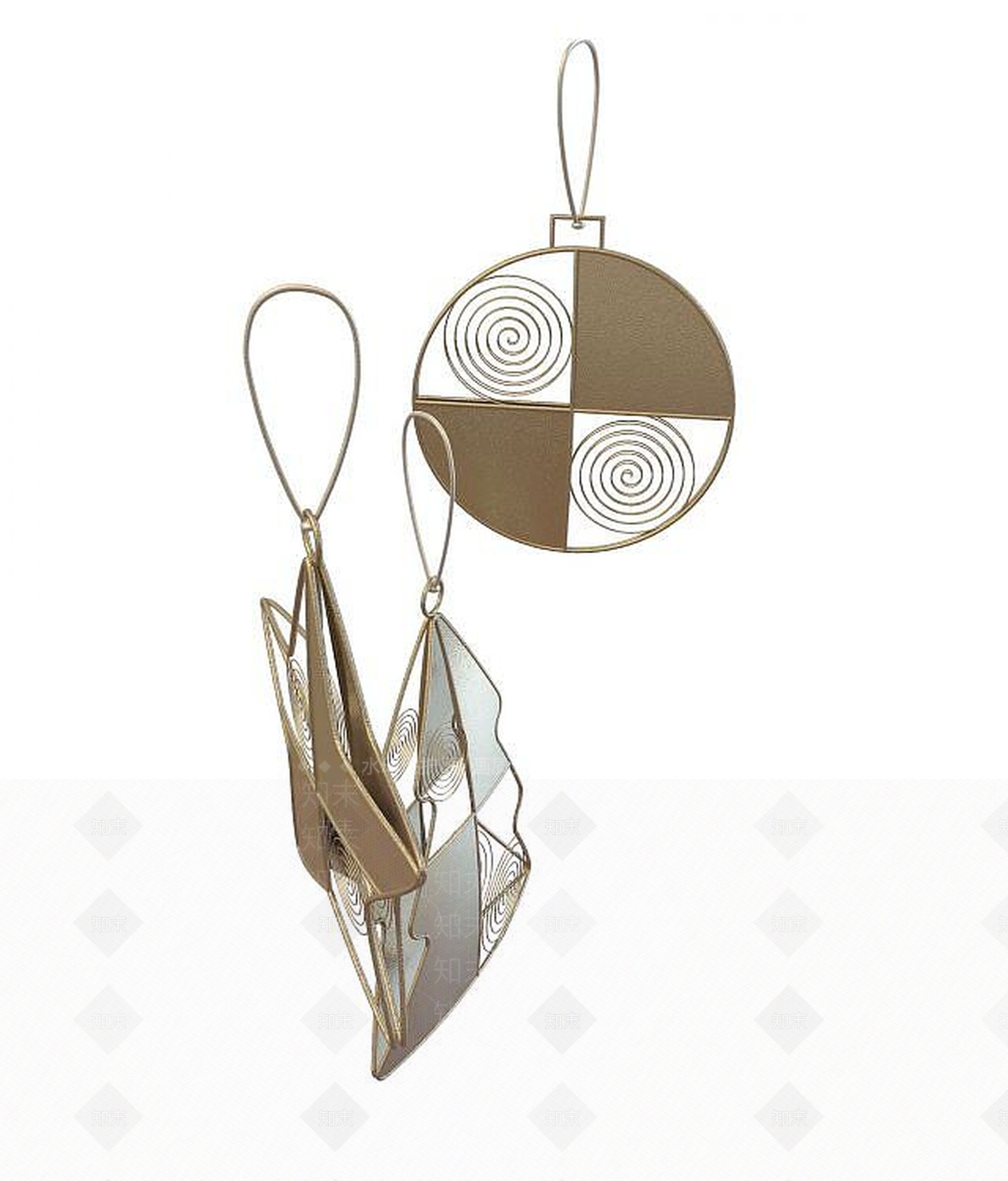 现代饰品3D模型下载【ID:1194395482】
