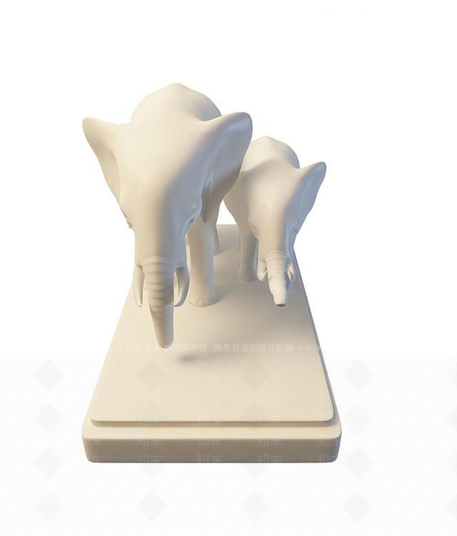 现代雕塑3D模型下载【ID:1194397372】