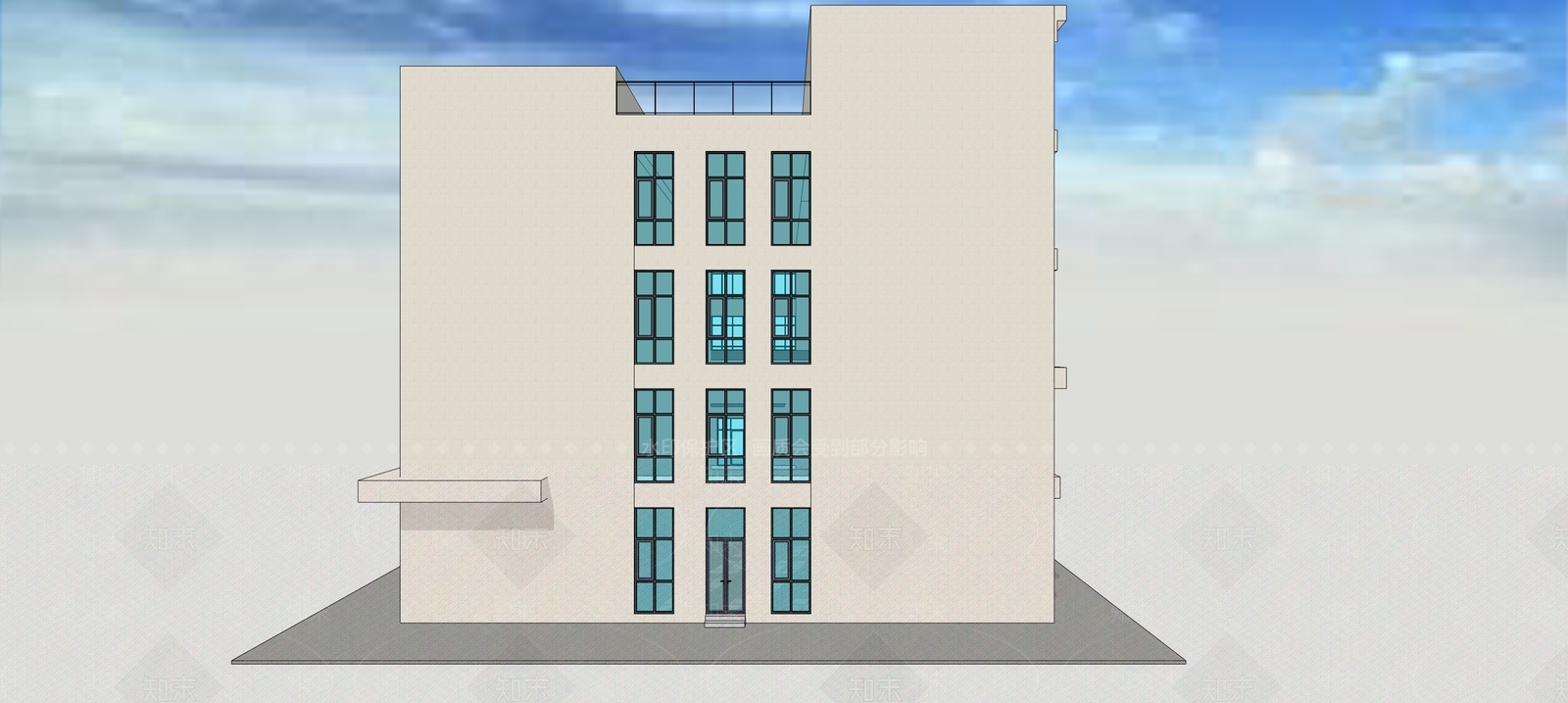 现代其他学校空间SU模型下载【ID:1194397866】