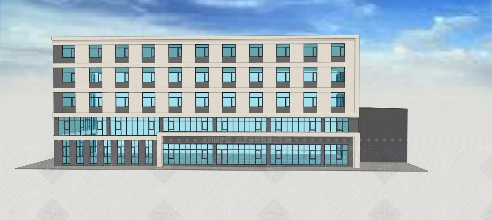现代其他学校空间SU模型下载【ID:1194397866】