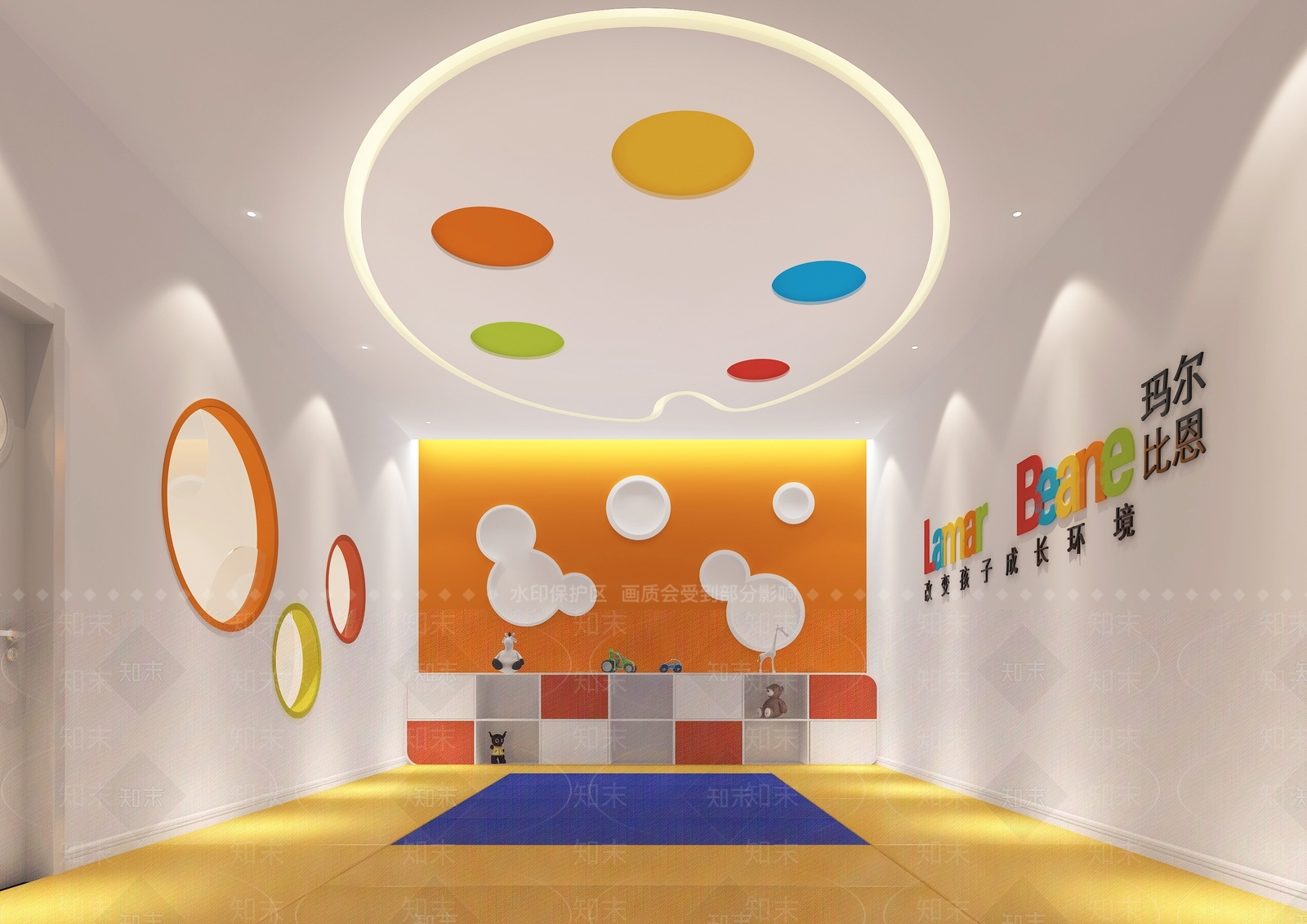 现代幼儿园3D模型下载【ID:1194399312】