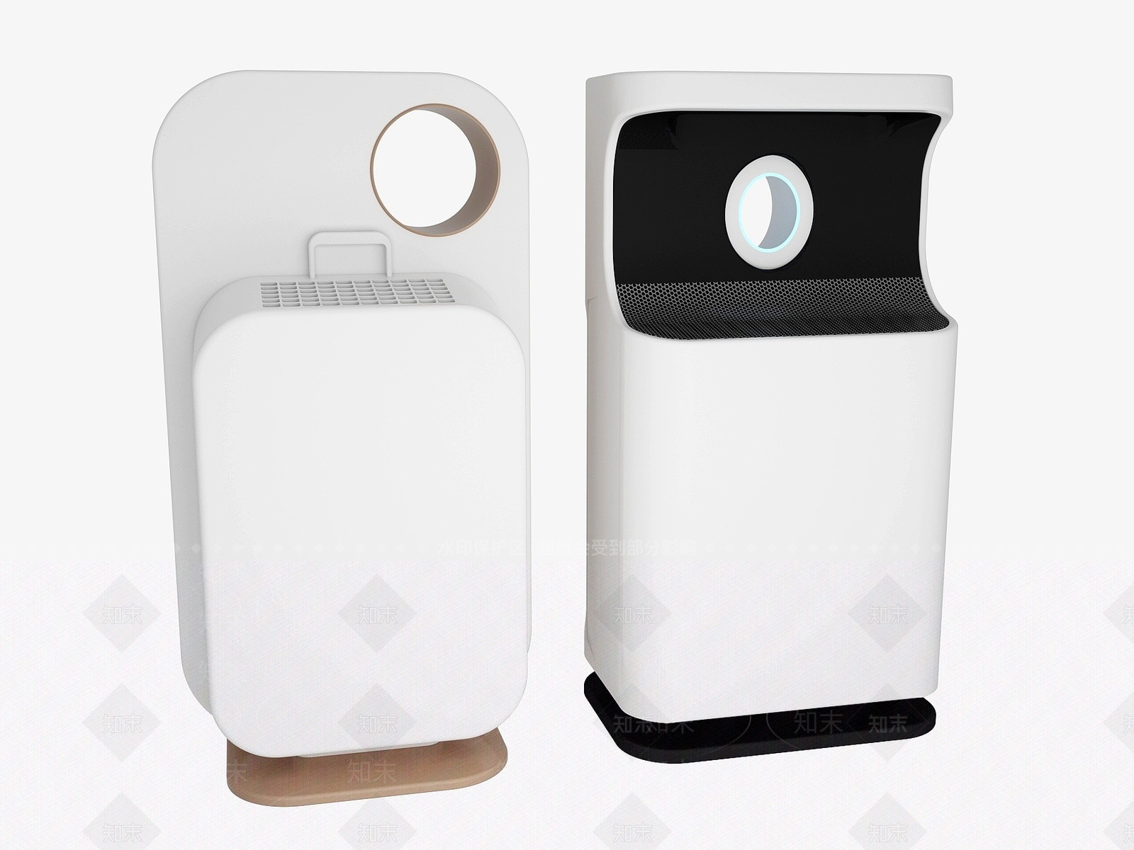 现代空气净化器3D模型下载【ID:1194399592】