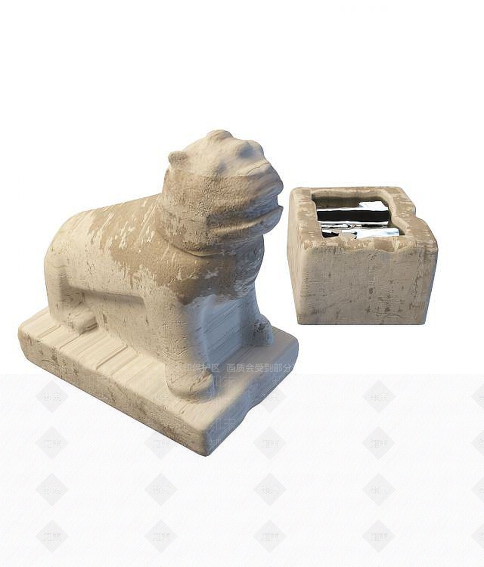 现代雕塑3D模型下载【ID:1194401234】