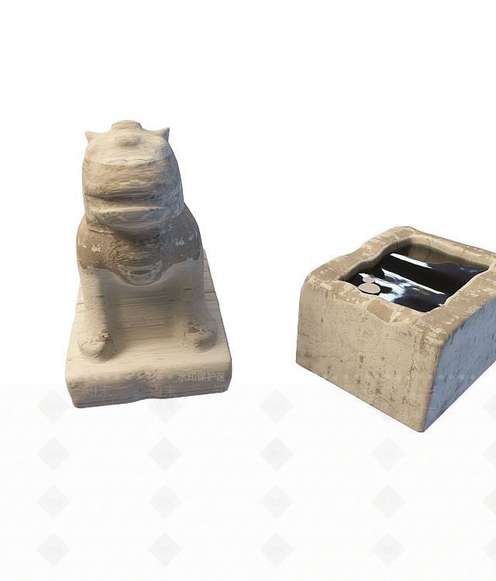 现代雕塑3D模型下载【ID:1194401234】